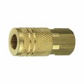 Pinpoint 0.25 x 0.37 in. Amflo FNPT-D Brass Style Coupler, Assorted, 10PK PI708521